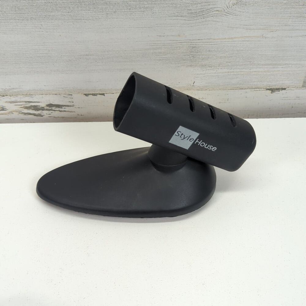 Style house 1656736 Black/Red‎ Professional Hair Styling Flat Iron 1.25" W/Base - Picture 6 of 9